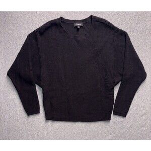 Express Ribbed Dolman Sleeve Sweater Black - Women’s Size Medium